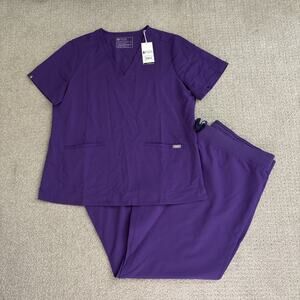 FIGS Scrub Set Womens Sz XL Casma/ Sz 2XL Livingston Purple Technical NWT
